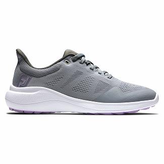 Scarpe Golf Footjoy Donna Flex Spikeless Grigie Italia QDM091854